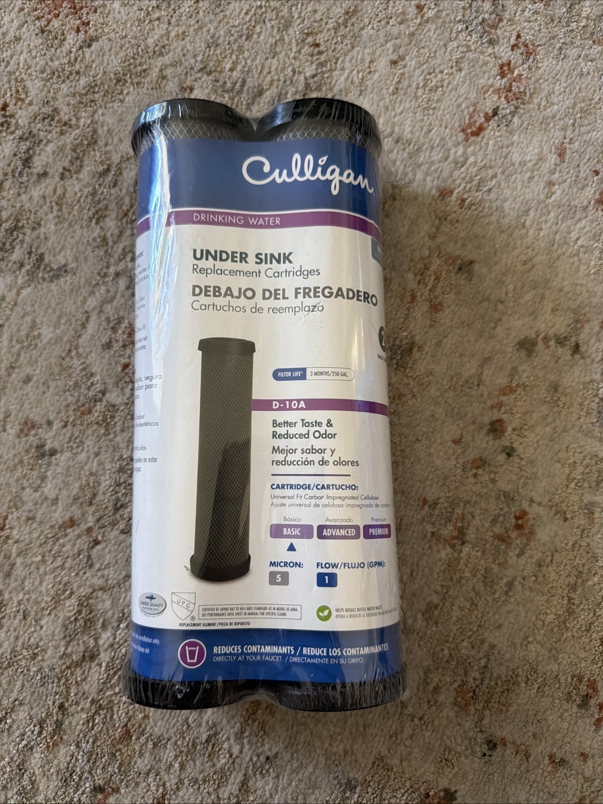 Culligan Under Sink Drinking Water Filter For Culligan US-600A & US-600