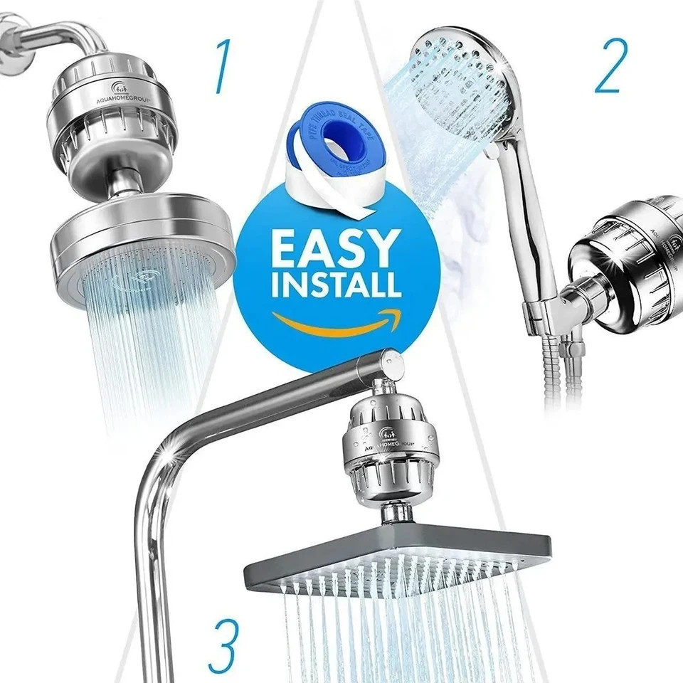 20 Stage Shower Head Filter Purifier with Filter for Hard Water Softener US*****