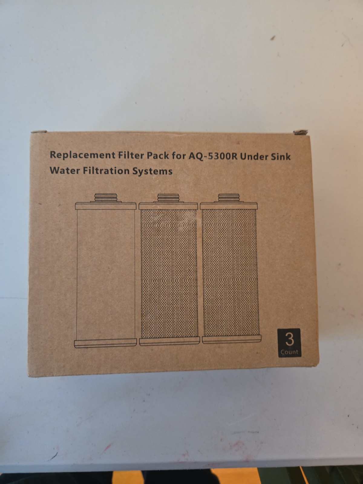 Repalcement Filter Pack For AQ-5300R Under Sink Water Filtration System 3 Count2