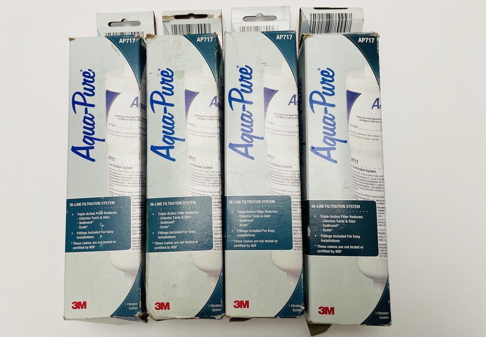 (4) Aqua-Pure AP717 In-Line Filtration System Removes Chlorine Sediment Scale