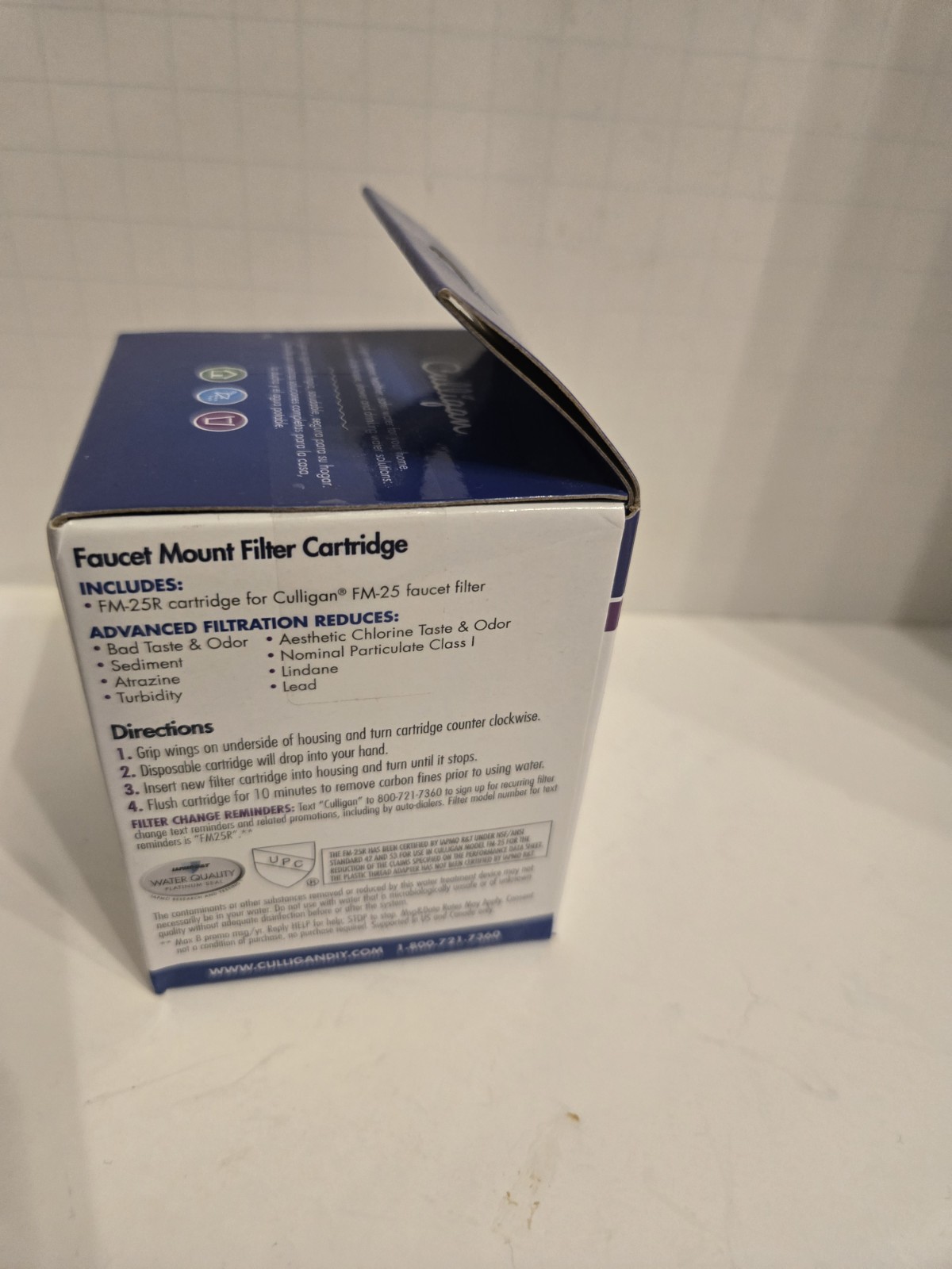 Culligan FM-25R Faucet-Mount Replacement Water Filter Cartridge, 200 Gallon NEW