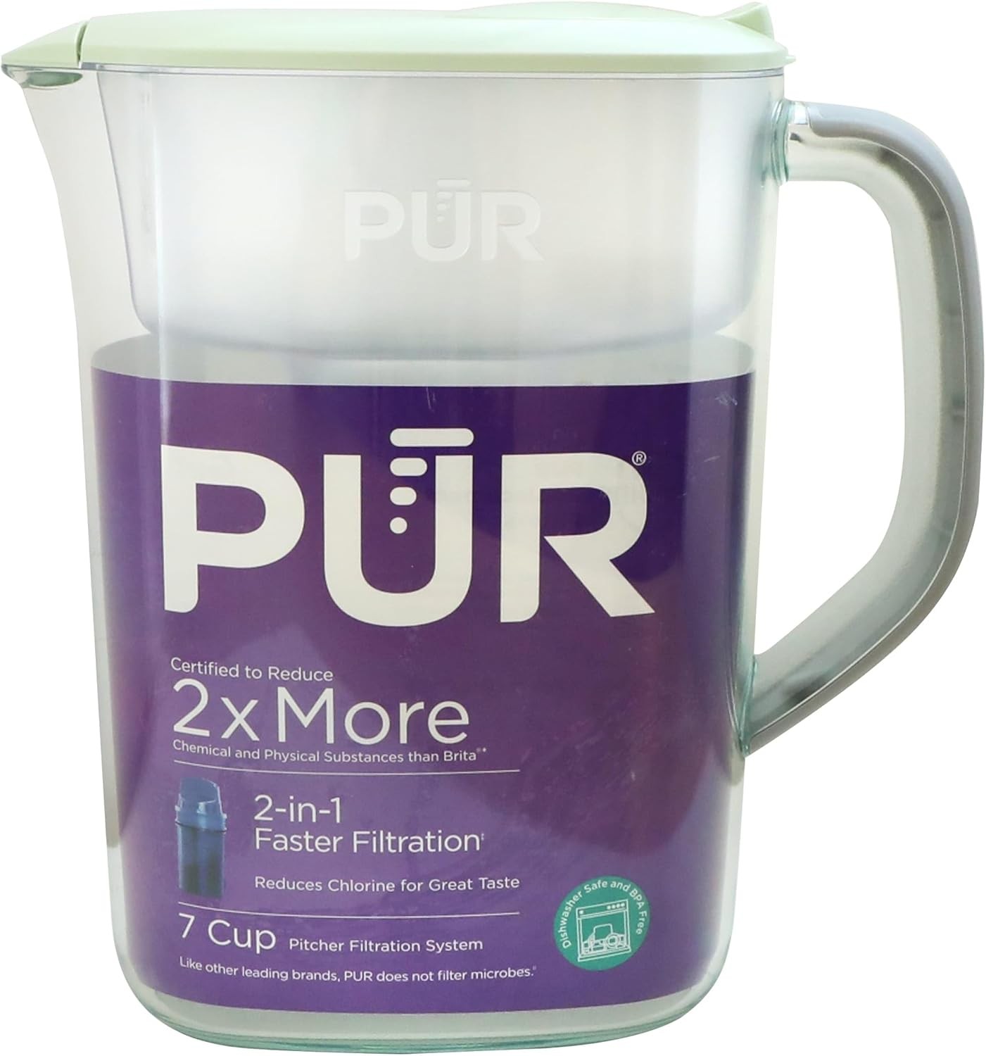 PUR 7-Cup Water Pitcher, 1 Genuine Filter, Cleaner, Great-tasting Water,…