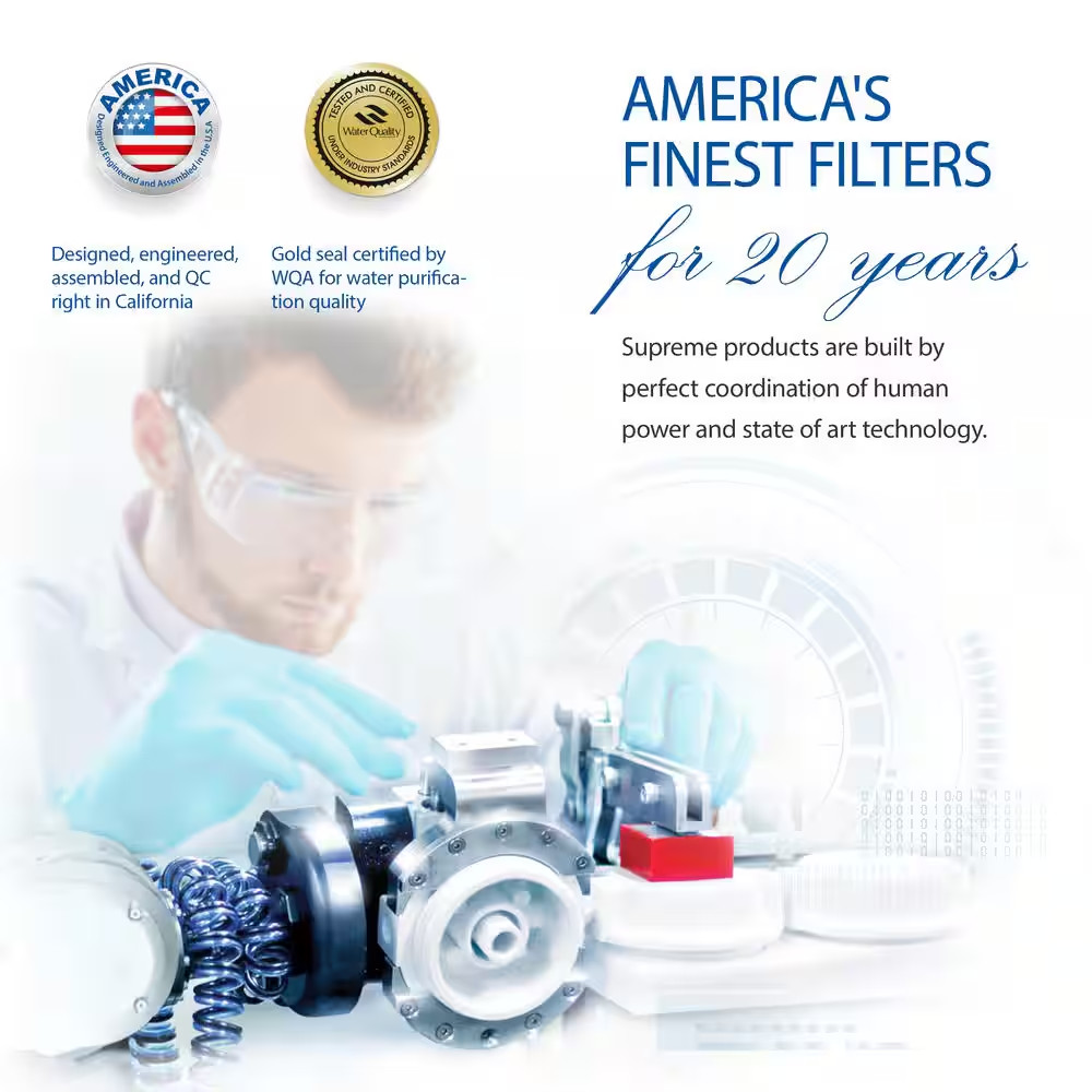 Ultimate Premium Quality WQA Certified 90 GPD Under-Sink Reverse Osmosis Drinkin