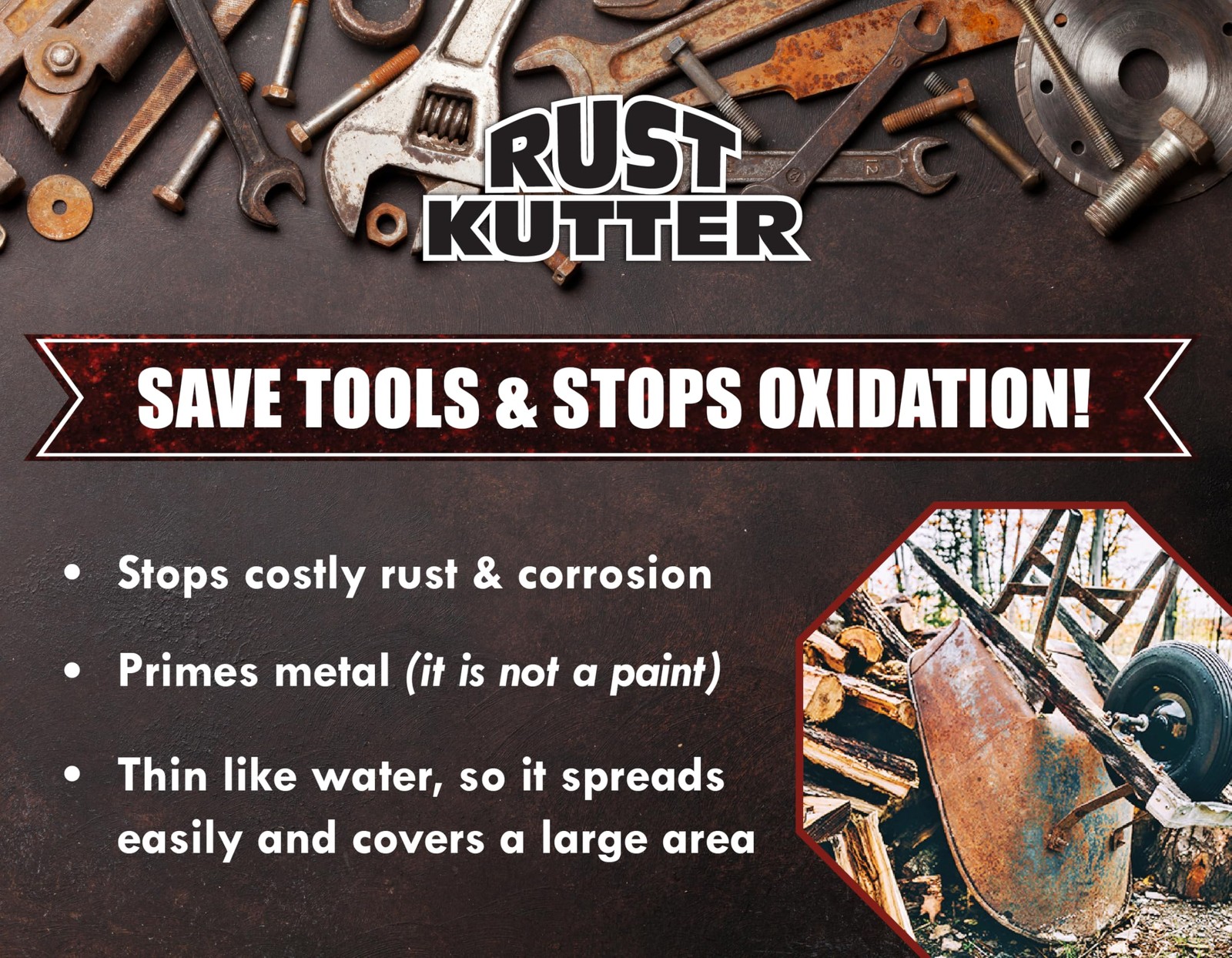 Rust Kutter- Gallon – Stops and Converts 128 Fl Oz (Pack of 1)