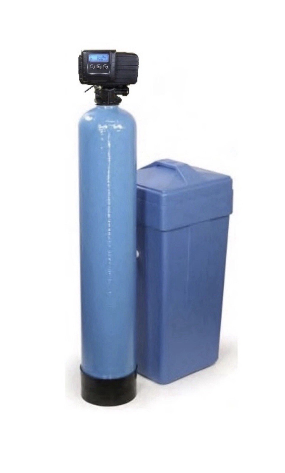 Fleck 5600 SXT Water Softener 64K Grain Family Of 5 Plus 10% Crosslink SS Bypass