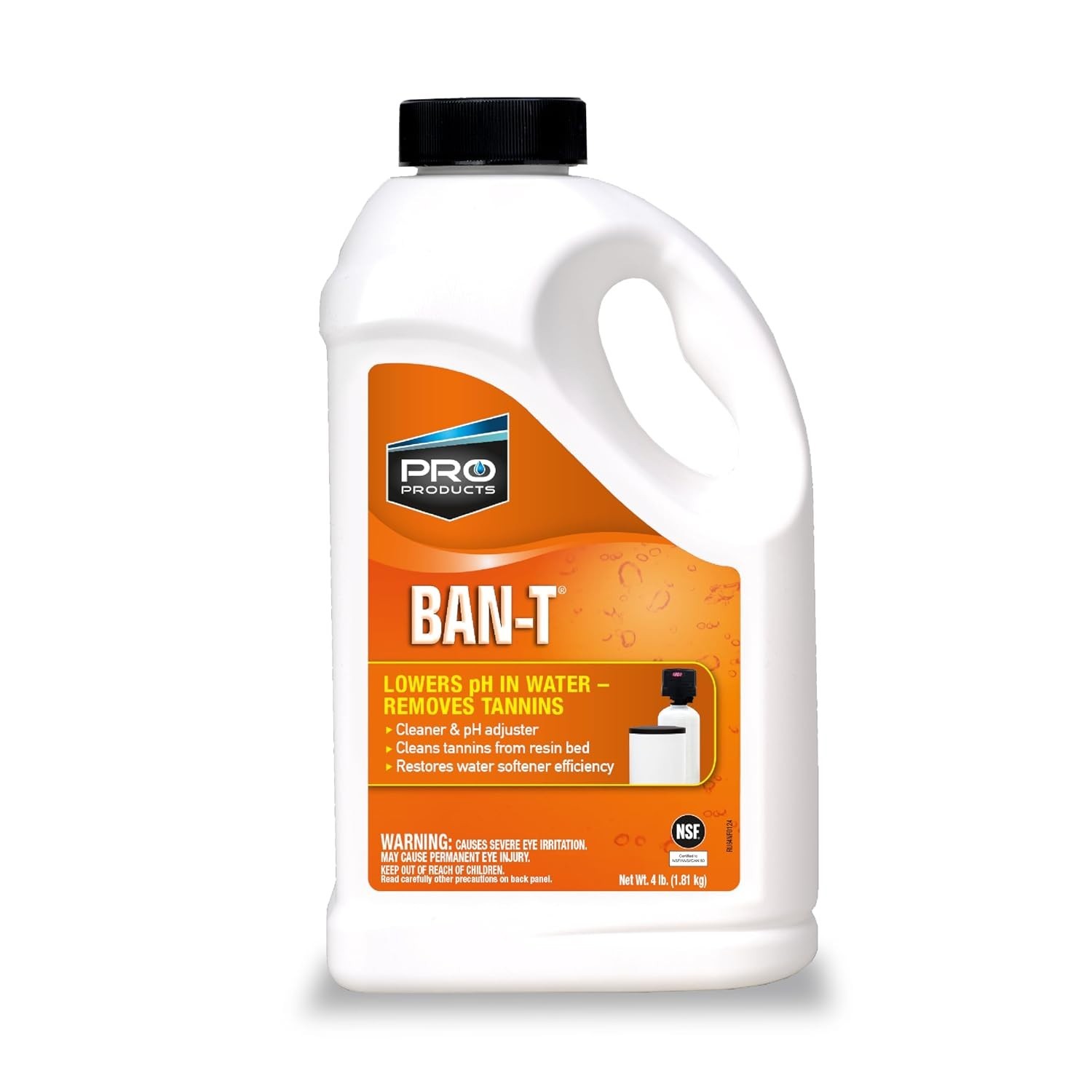 Lemon Scent Ban-T Alkaline Water Neutralizer – 64 Fl Oz for Clean, Soft Water