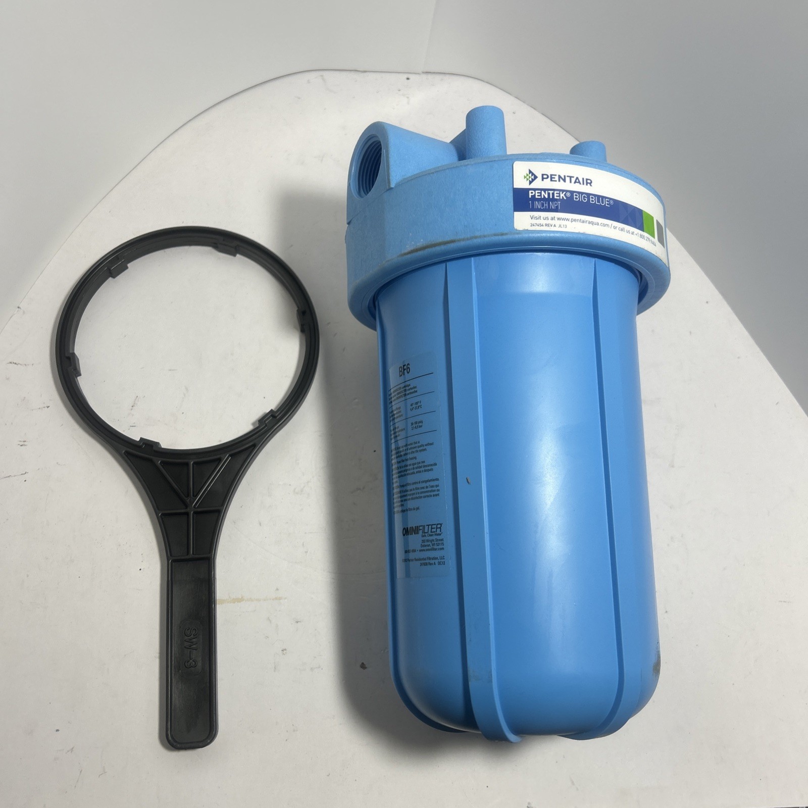 Pentair Omnifilter BF6 Heavy Duty Whole House Water Filter System