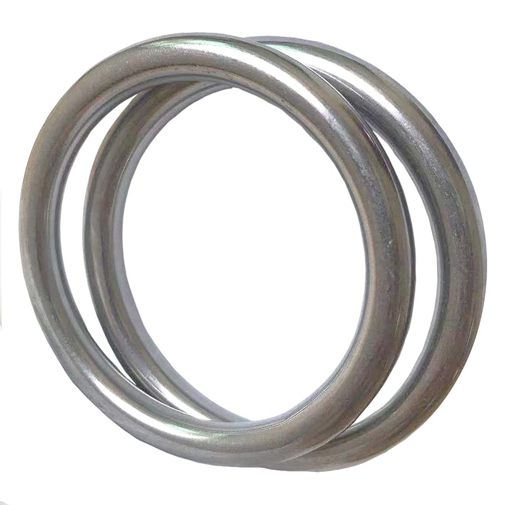 AIVOOF 3″ Metal O-Ring, 2 Pack 304 Seamless Welding Stainless Steel 2 PACK
