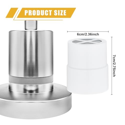 Replacement Cartridge Shower Filter for 3.46 x 2.52 x 2.28 inches, 1 pcs
