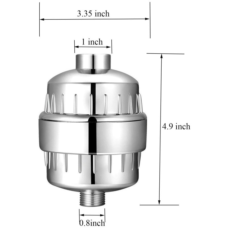 25 Stage Shower Head Filter Purifier with Filter for Hard Water Softener