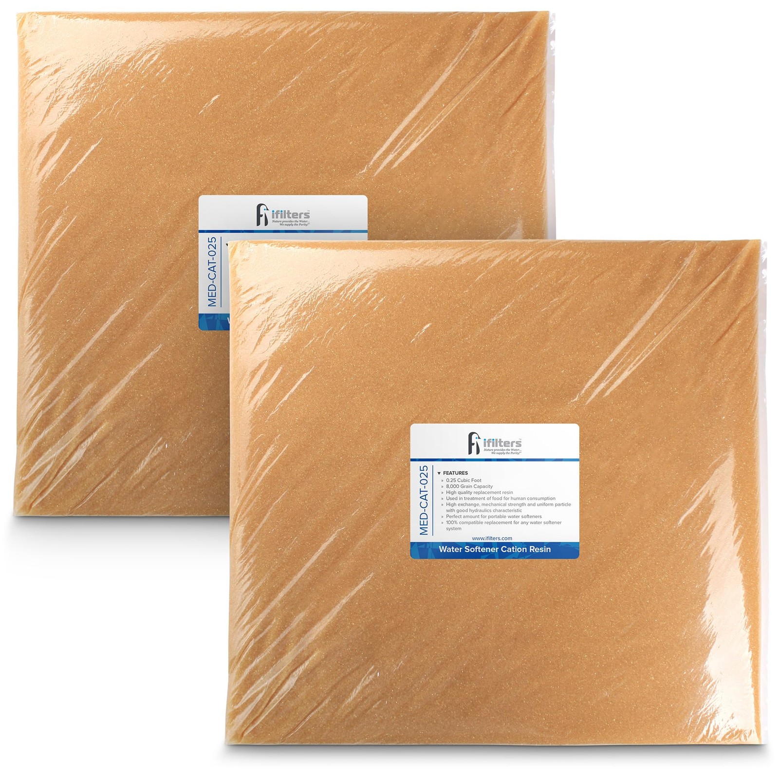 Water Softener Resin Media Replacement – 1/2 Cubic Foot (CuFt) | 100% Ion Exc…