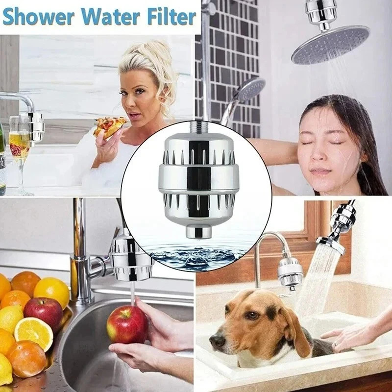 20 Stage Shower Head Filter Purifier with Filter for Hard Water Softener US*****