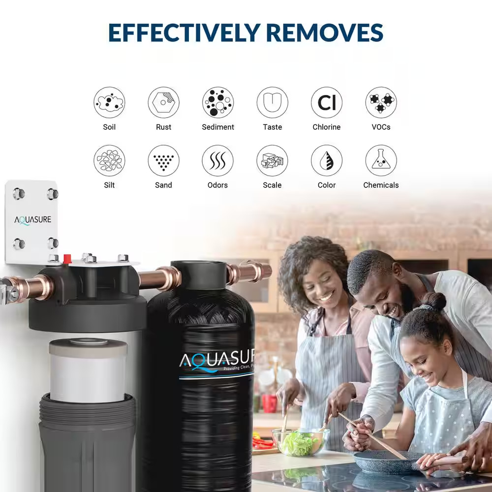 Serene 650K Gal. Whole House Salt-Free Water Conditioning Softening Descaler Sys