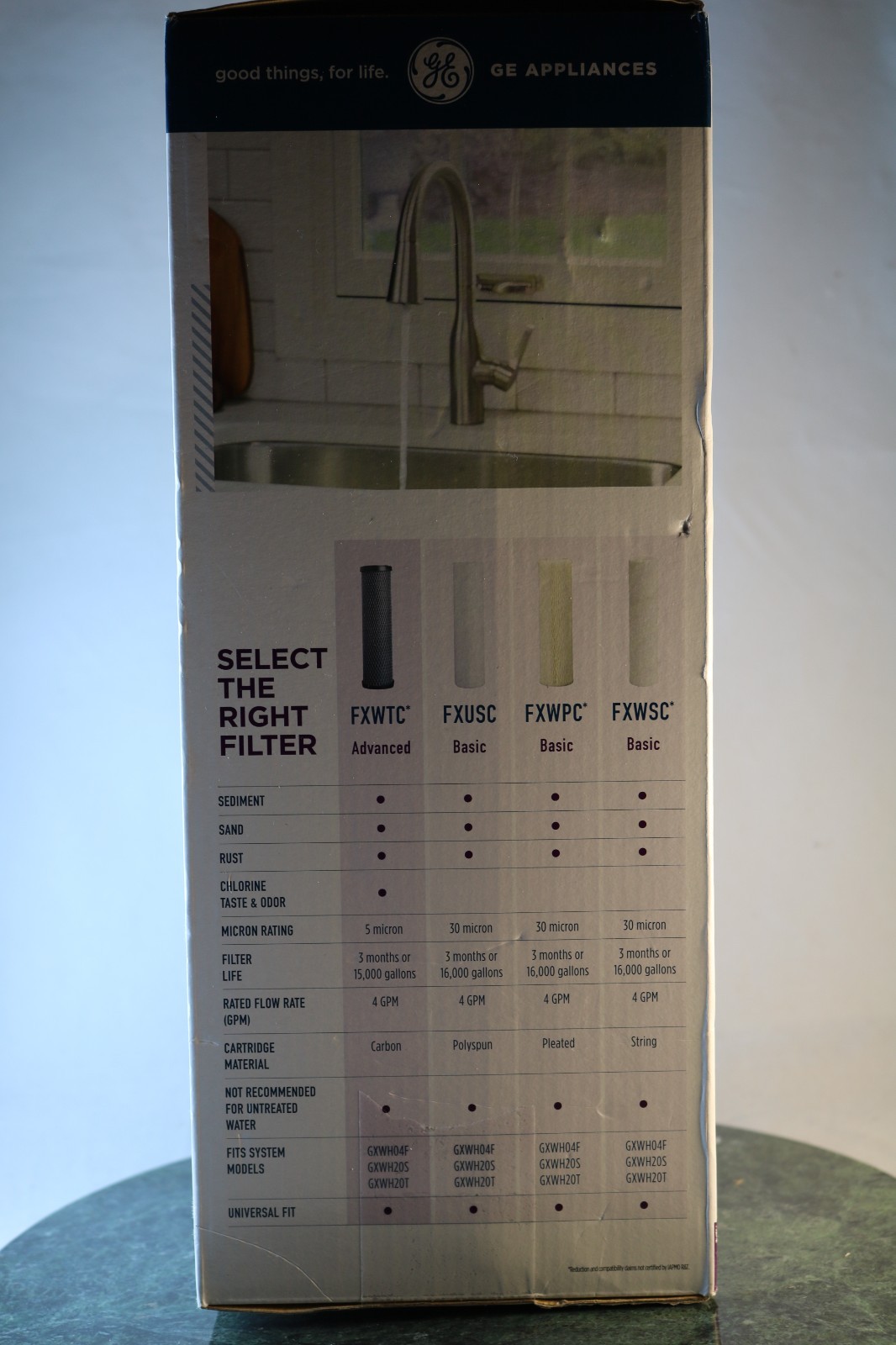 GE Whole House Water Filtration System GXWH20T Chlorine Sediment High Flow New