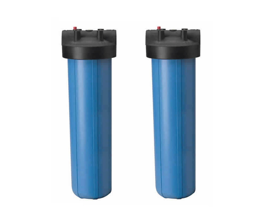 2 pcs Big Blue Housing/Canisters 1″ NPT w/ PR for 4.5″ x 20″ Filters/Cartridges