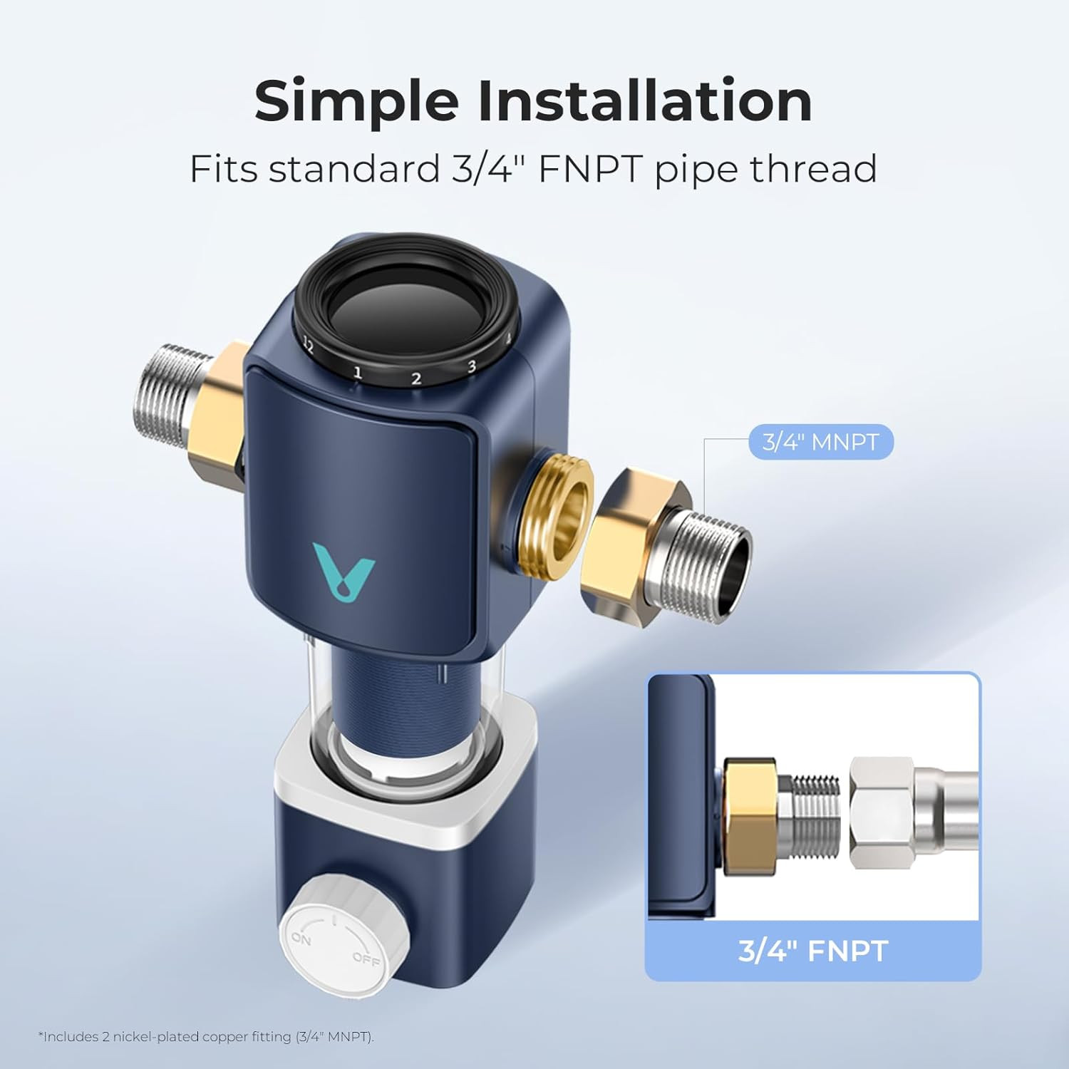 40 Micron Backwash Sediment Filter – NSF Certified Reusable Water System