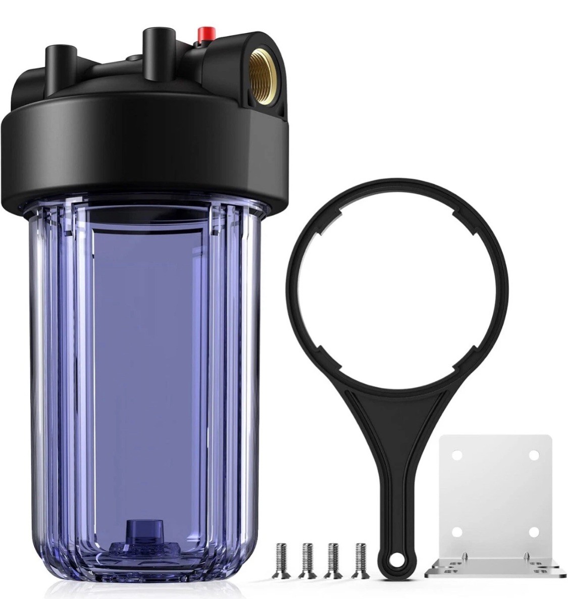 SimPure Home Water Purifier 1045-CLEAR Whole House Water Filter Housing NEW