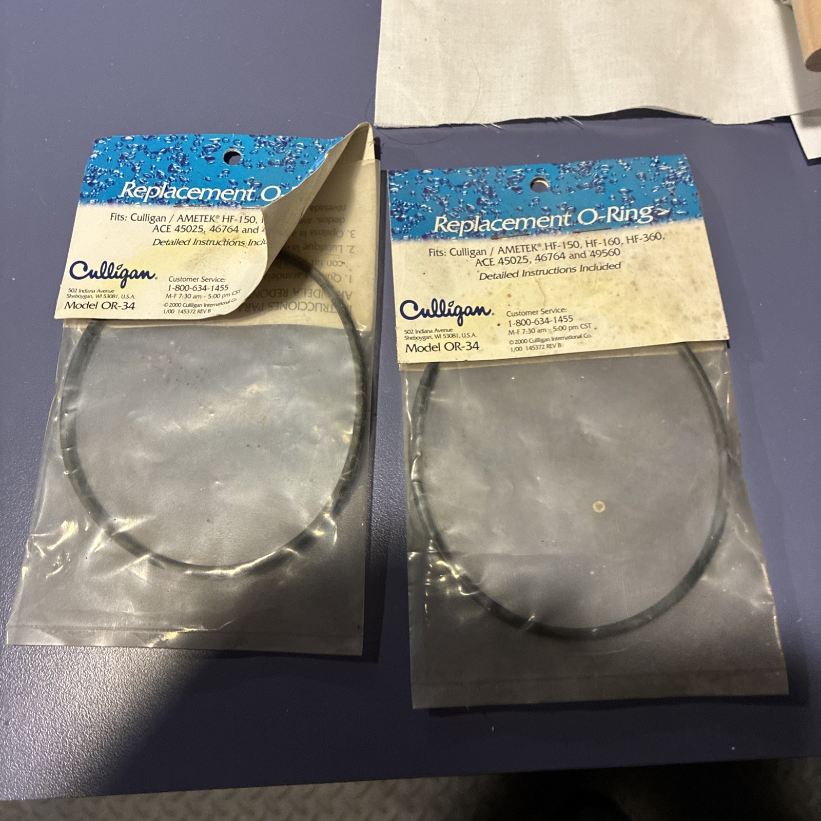 Culligan OR-34 Water Filter Housing O-Ring, 3/4-Inch – Quantity 2