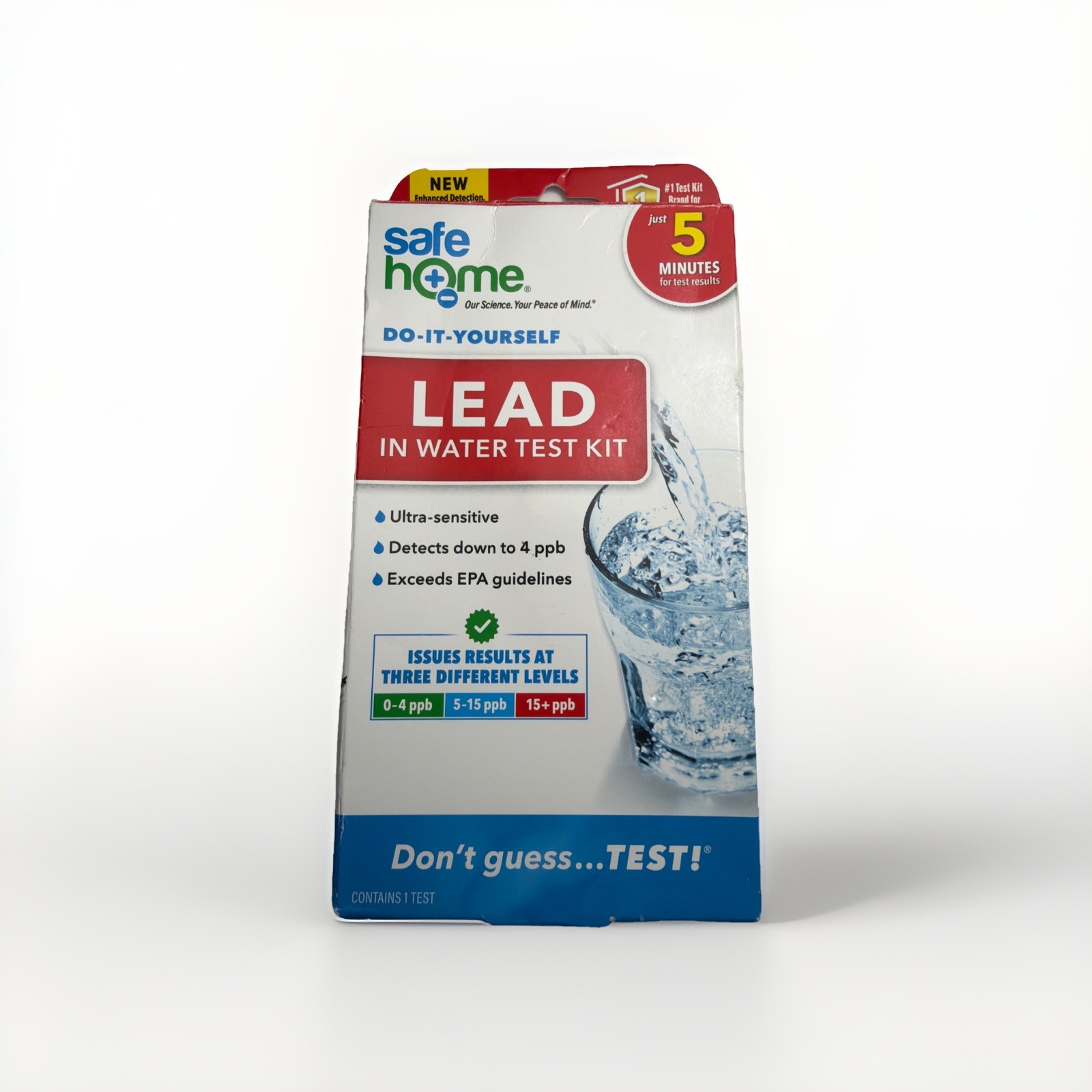 Lead Water Test Kit – DIY Ultra Sensitive Home Water Lead Test – Single Test
