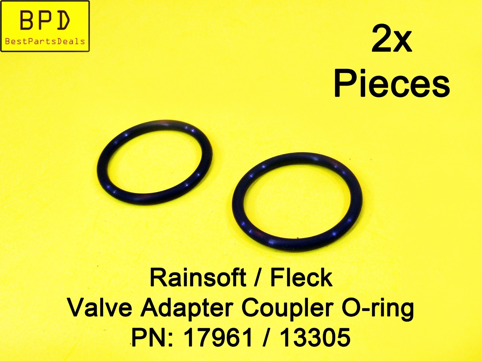 2x Valve Adapter Coupler O-ring Replacement For Rainsoft Fleck PN: 17961 / 13305