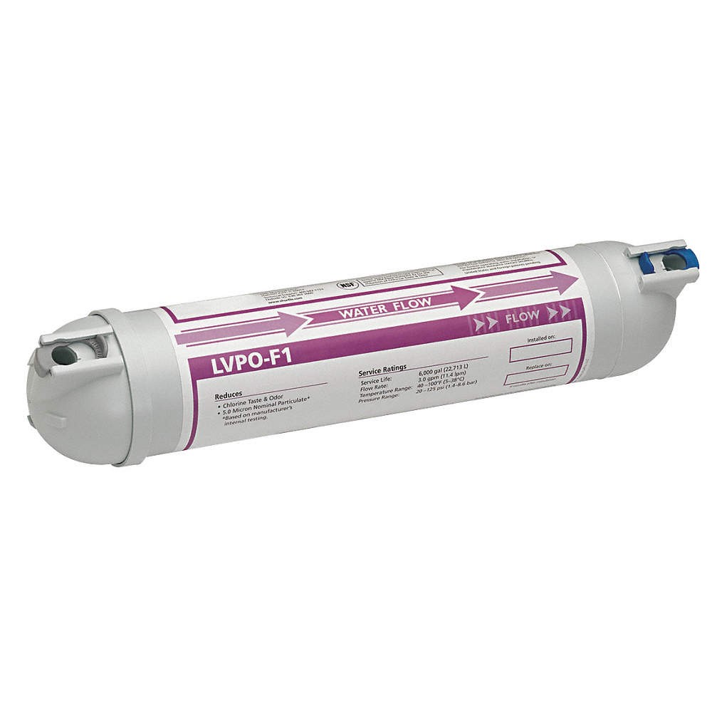 SHURFLO 94-399-00-75 Inline Water Filter,3 gpm,15″ H,125 psi 28DZ99