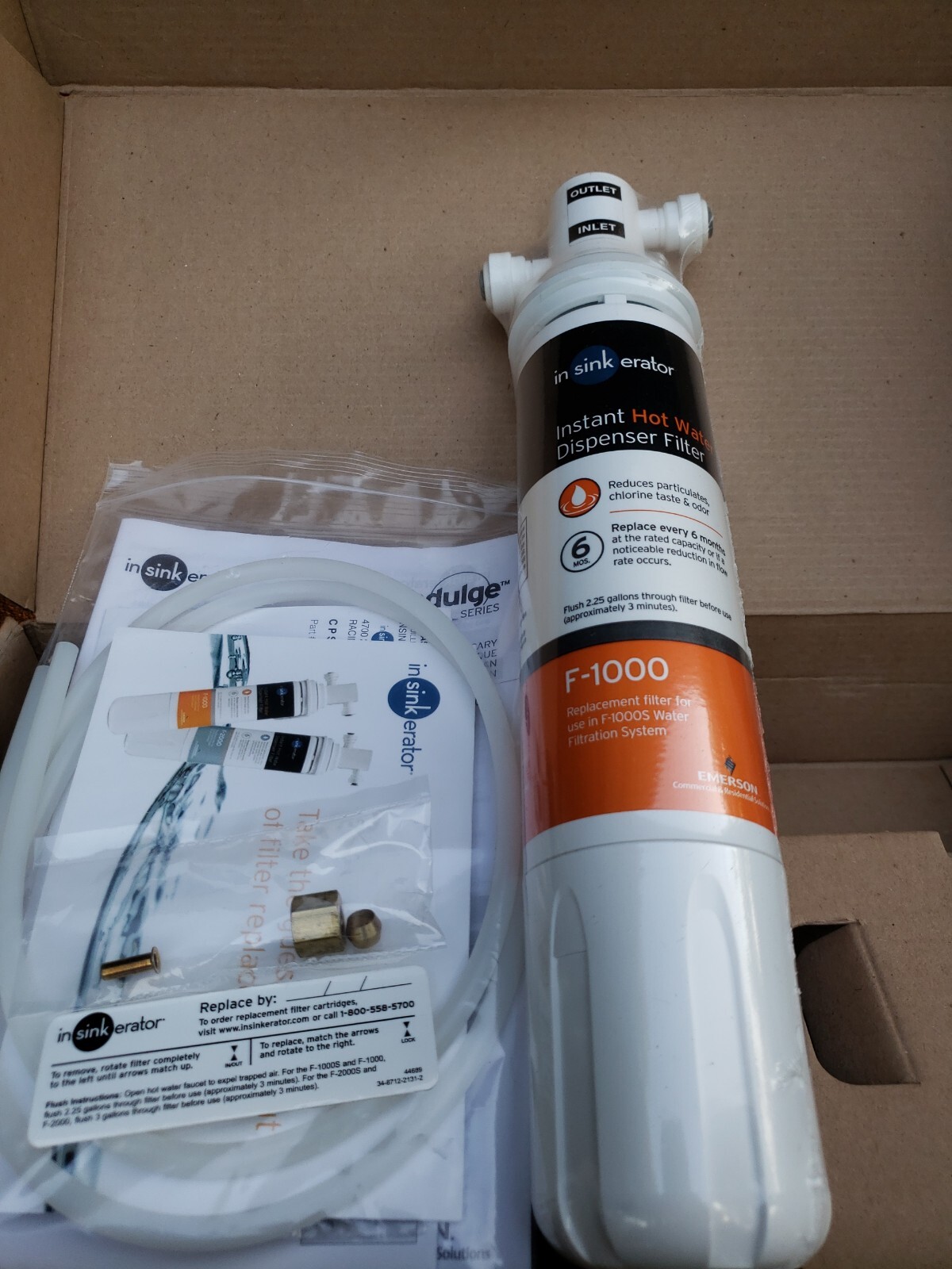 InSinkErator F-1000S Under Sink Water Filtration System Installation Kit
