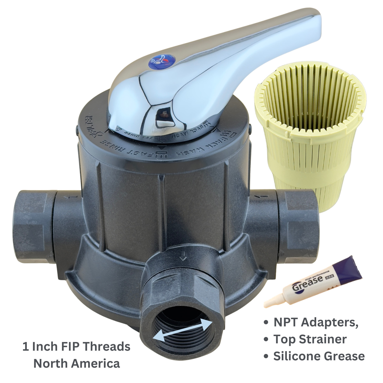 F56A-1 Manual Backwash Filter Control Valve Water Treatment Top Strainer BSP/NPT