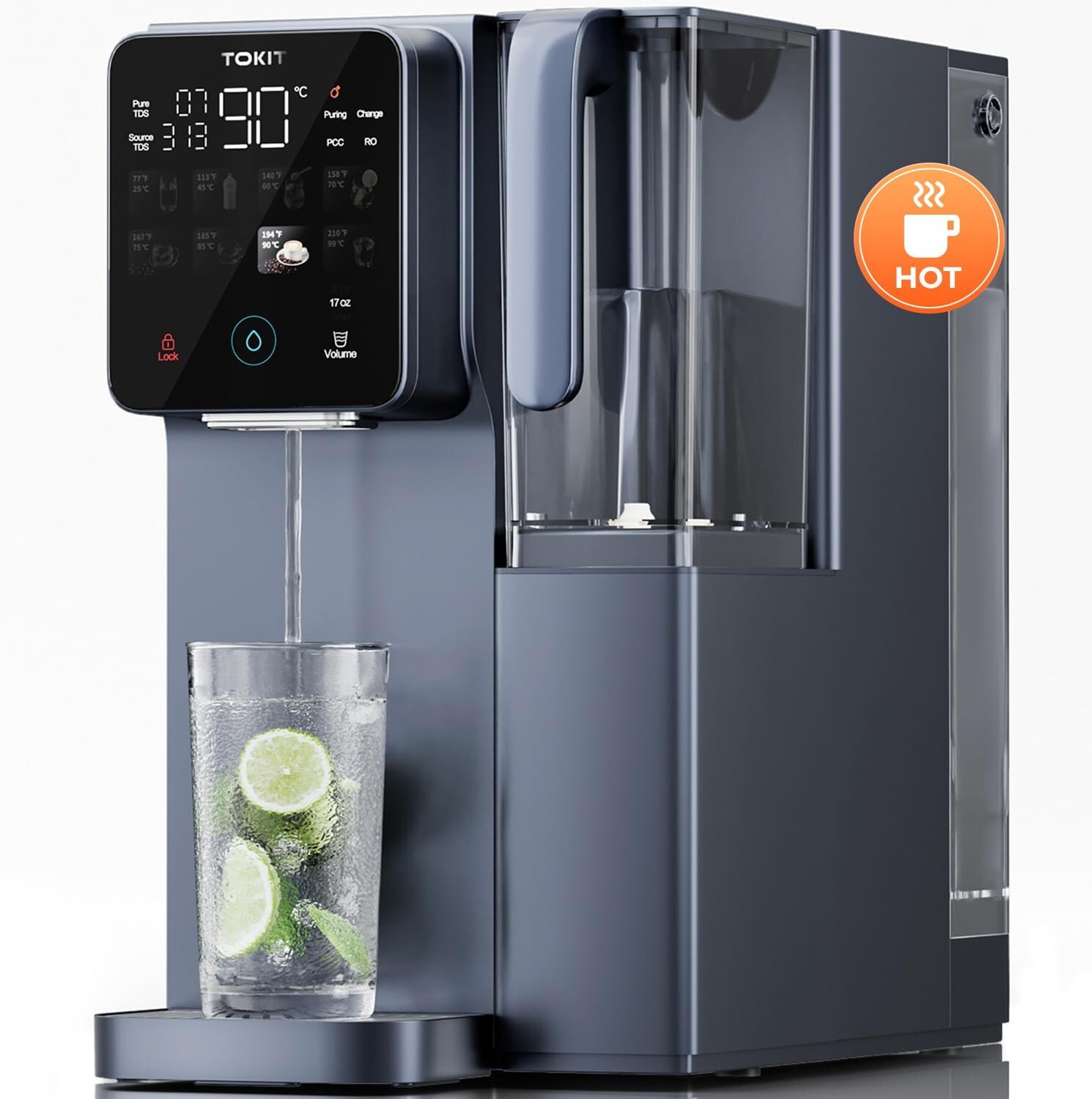 TOKIT AkuaPure T1 Pro Reverse Osmosis Hot Water Dispenser–See Description