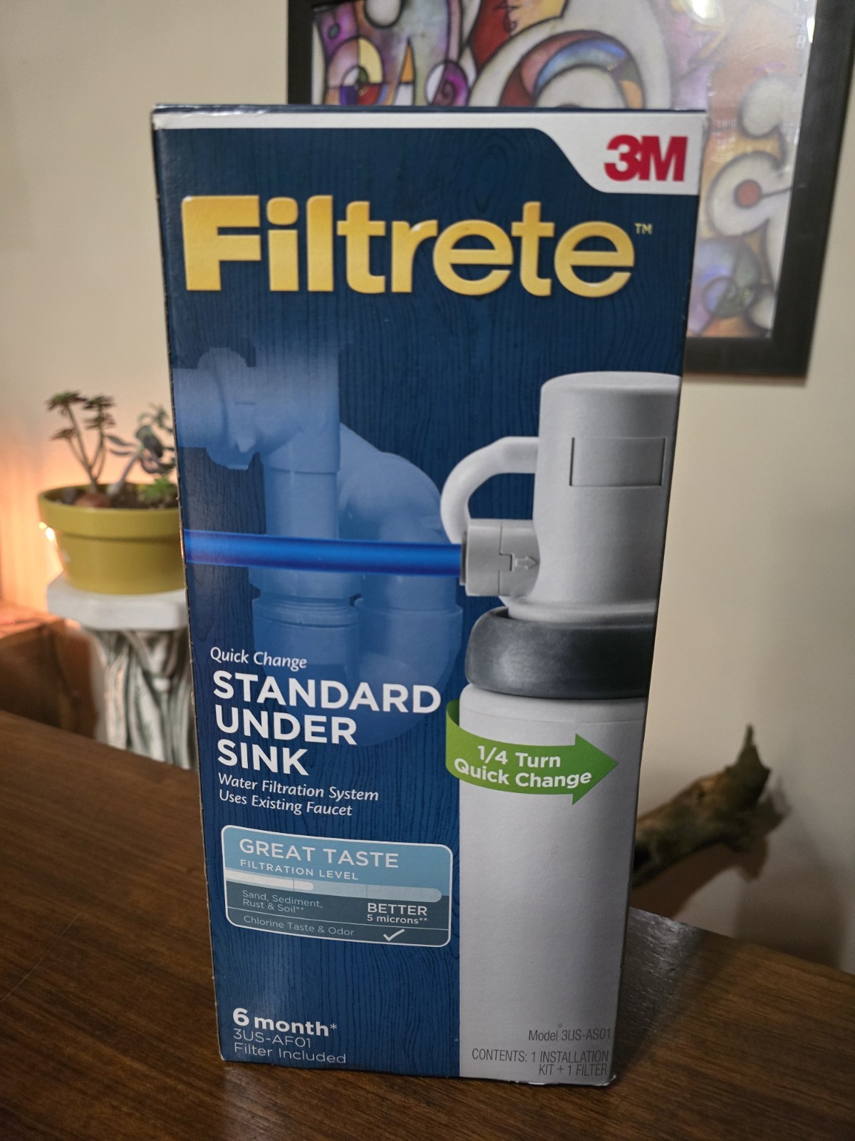 3M Filtrete Standard Under Sink Quick Change Water Filtration Installation Pack