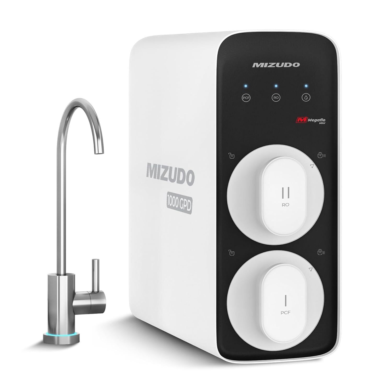 MIZUDO 1000GPD 8 Stage RO Reverse Osmosis Tankless Water Filter System Purifier