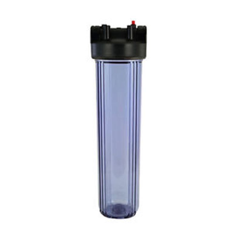 Whole House Big Clear Housing with 4.5″ x 20″ Sediment Filter Wrench Bracket