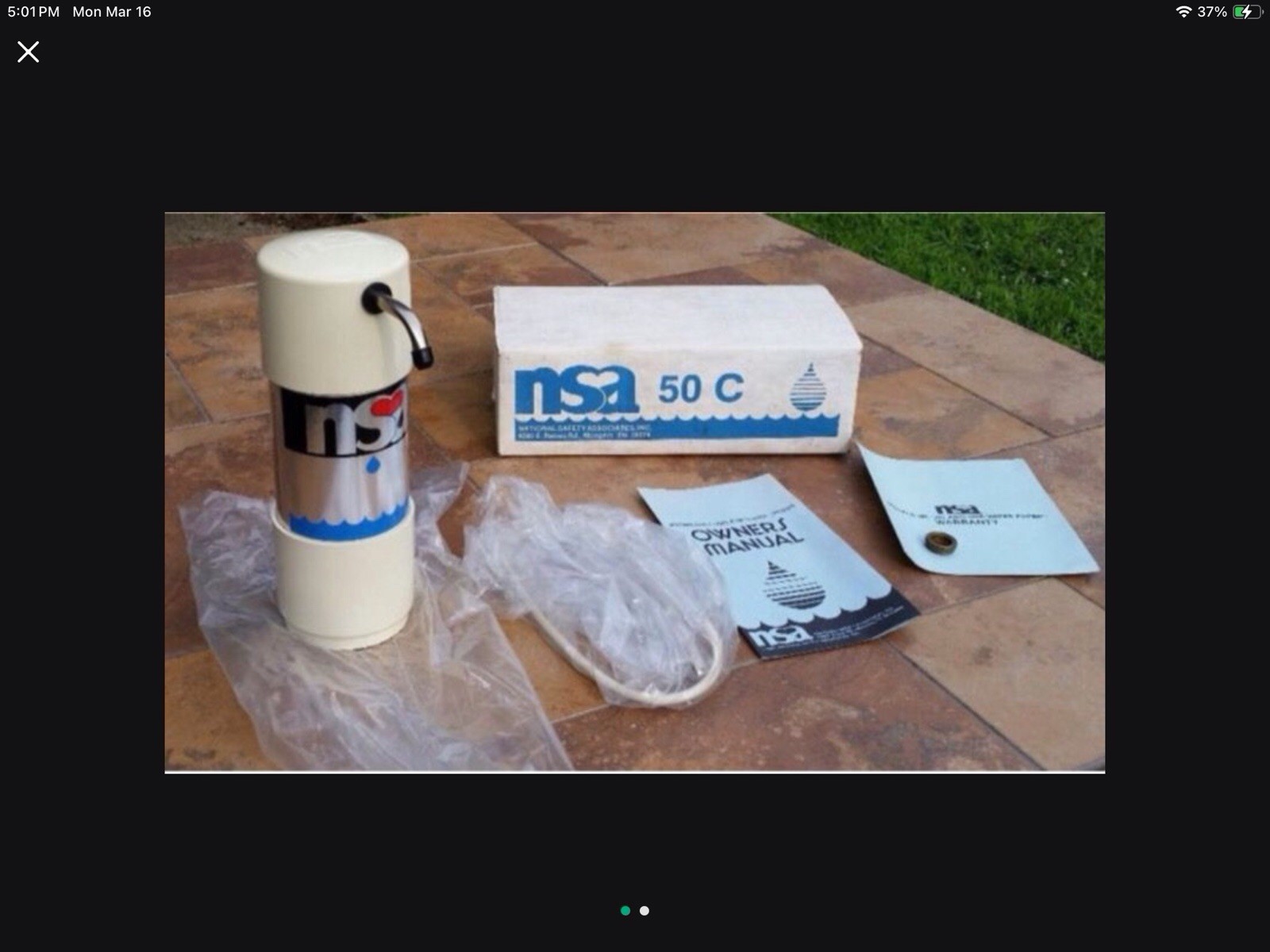 NSA Water Treatment Filter Bacteriostatic Unit – Model NSA 50C
