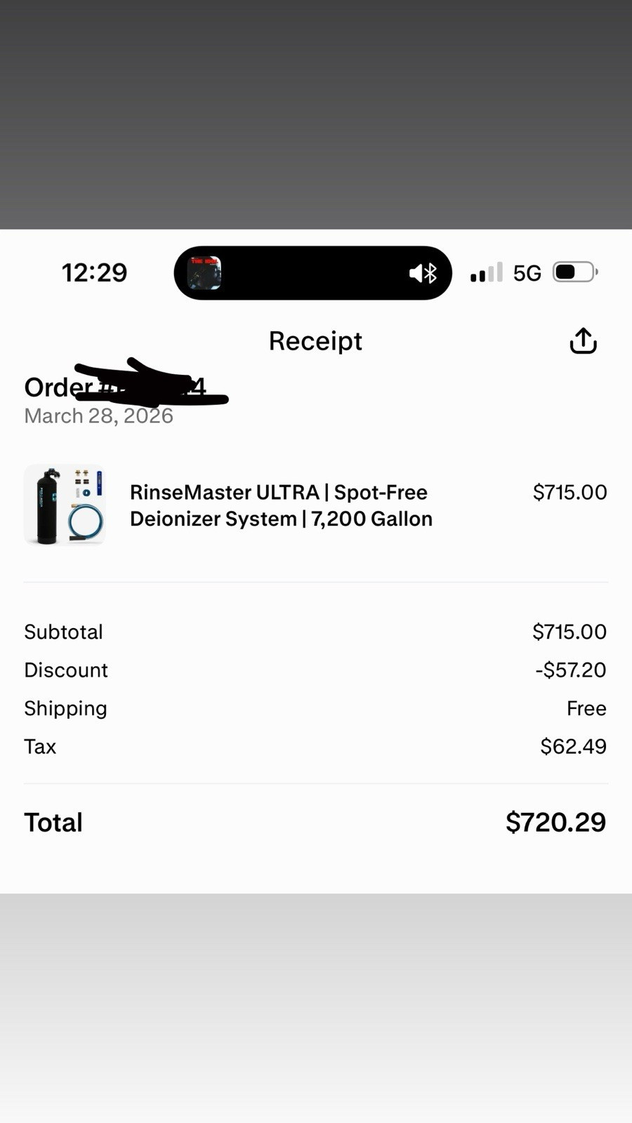 Pro+Aqua RinseMaster ULTRA Deionizer System Deionization 7,200 Gallon Black Blue