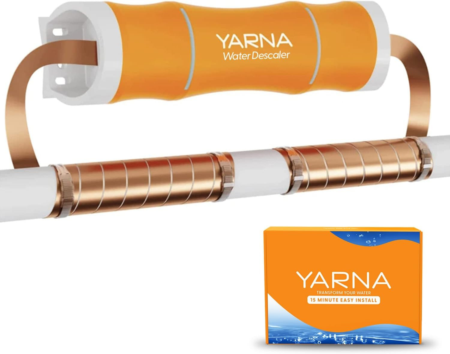 YARNA Capacitive Electronic Water Descaler Whole House Solution – No-Salt Soften
