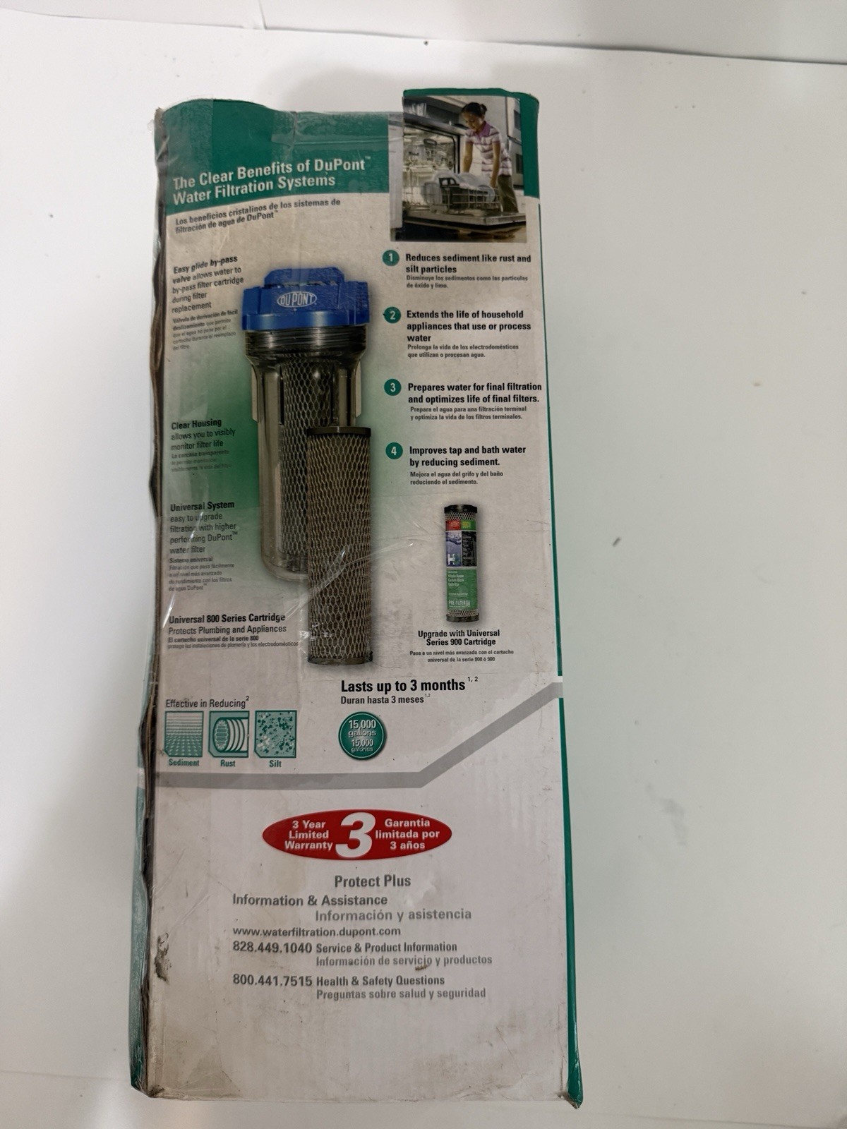 DuPont WFPF2800 Whole House Water Filter System Kit 3 Filters New Open Box