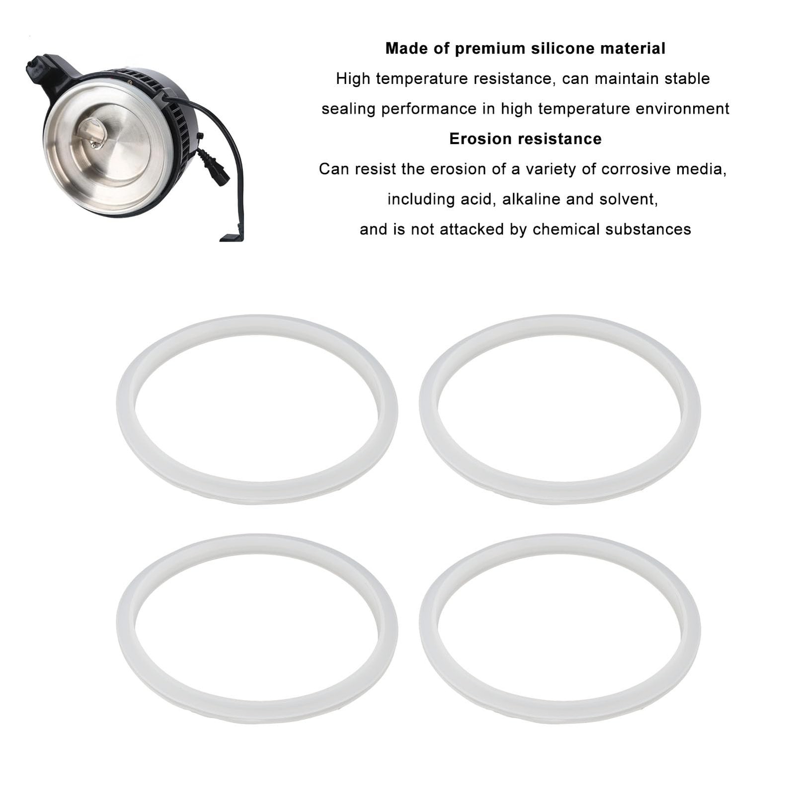 4PCS Silicone Sealing Ring for Water Distiller,Countertop Distiller Gasket,Hi…