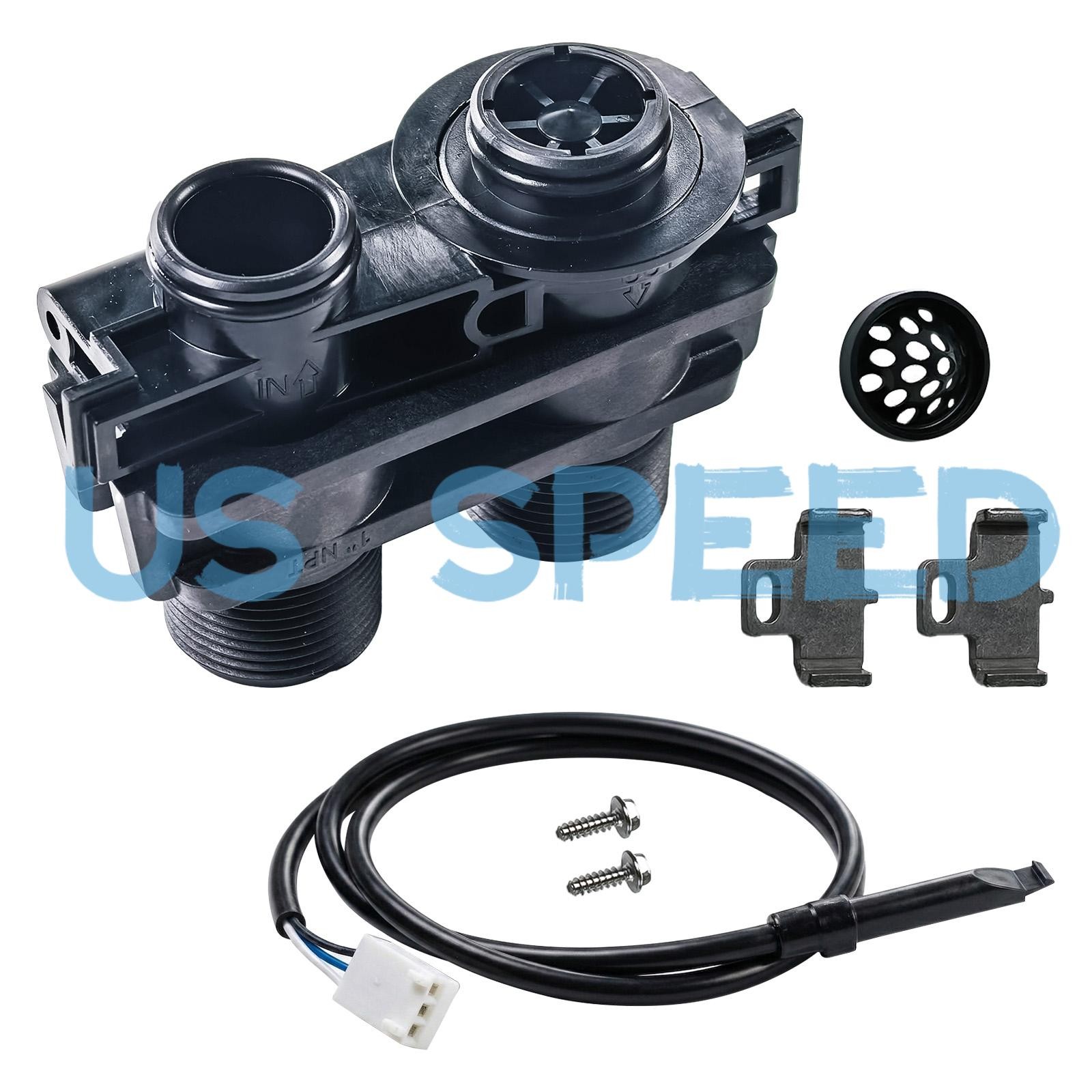 60626 High Flow Electronic Turbine Meter Kit Fit Pentair Fleck Water Softener