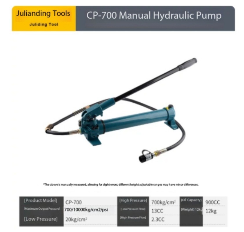 Manual Portable Compact Hydraulic Pump, High-Pressure Hydraulic Pump