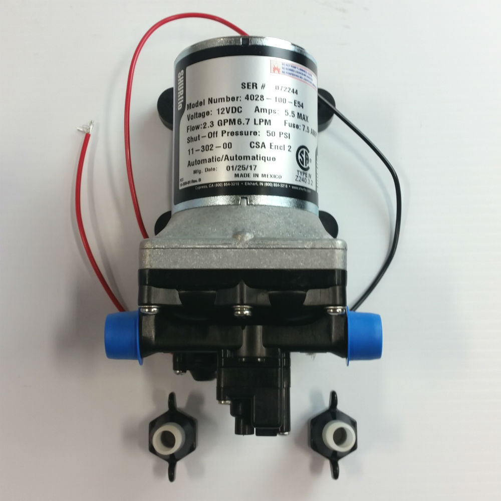 SHURflo Revolution 4008 Series Fresh Water Pump 4028-100-E54 – 2.3 GPM, 12V