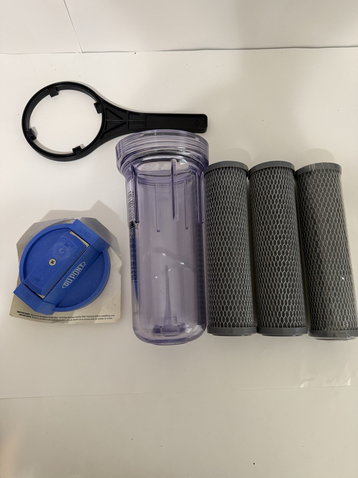 DuPont WFPF2800 Whole House Water Filter System Kit 3 Filters New Open Box
