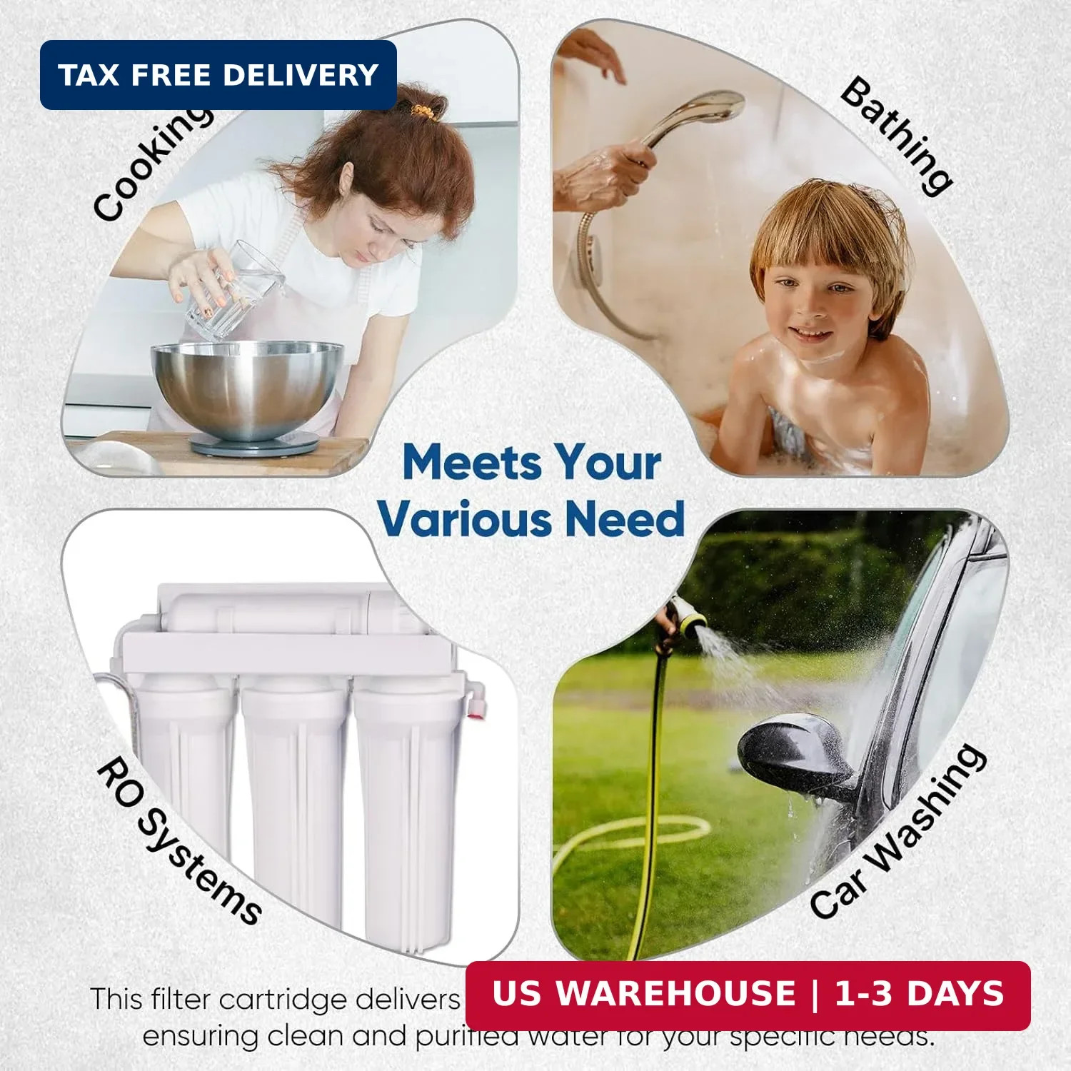 1 Micron 2.5″ x 10″ Whole House CTO Carbon Water Filter Cartridge Replacement fo