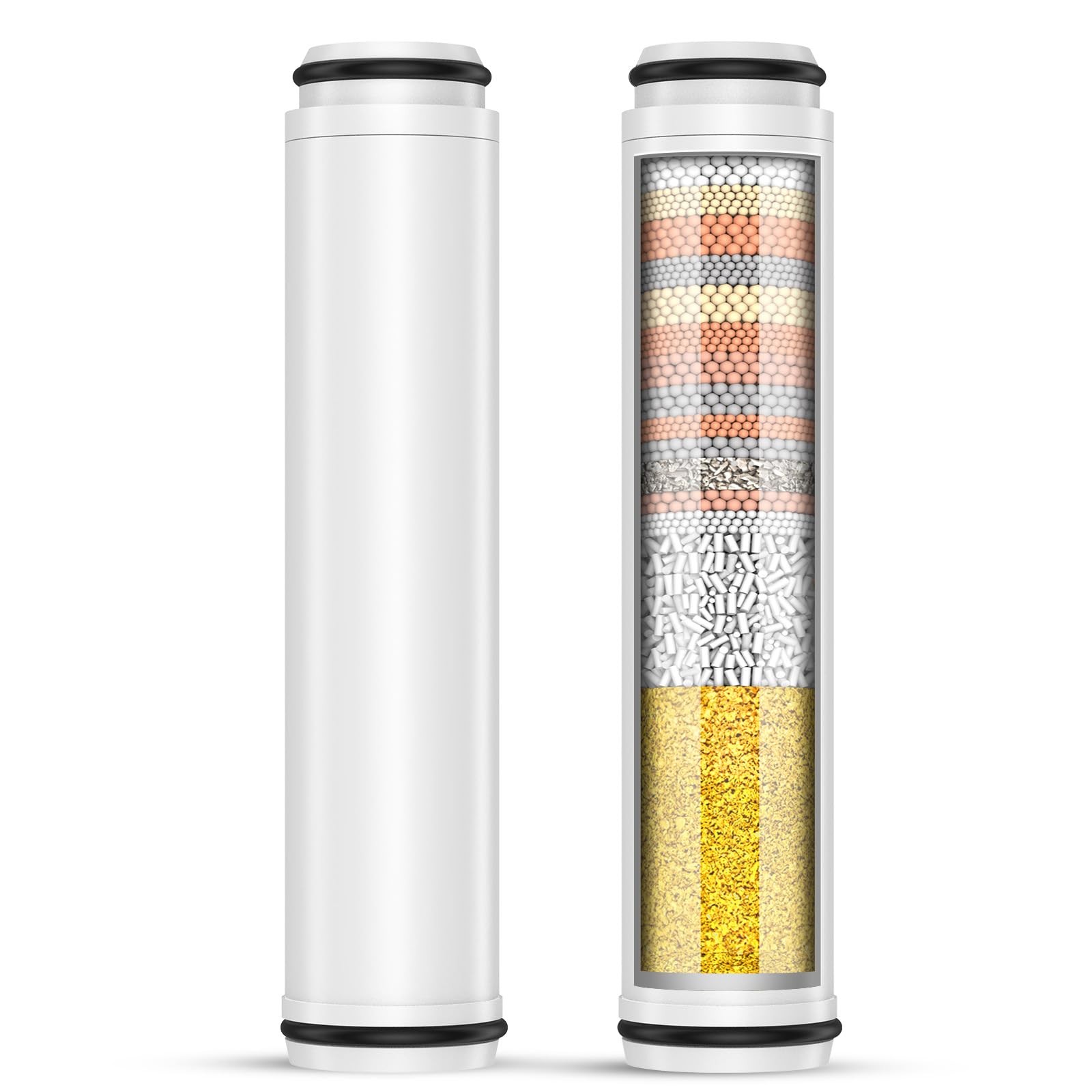 FEELSO Shower Filter for Handheld Head, 2 Pack 15 ivory (ral 1013)