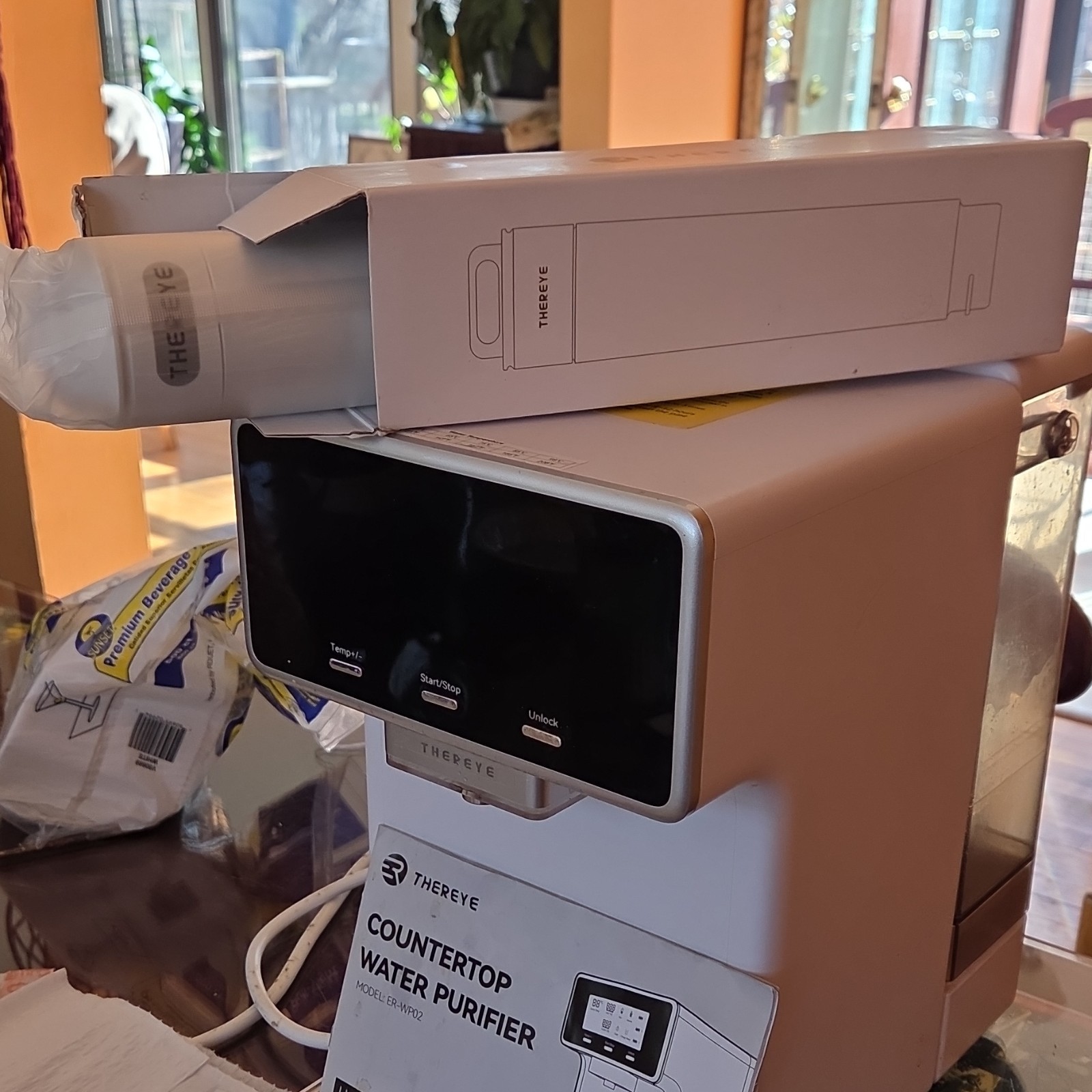 THEREYE ER-WP02 Countertop Water Purifier Plastic White