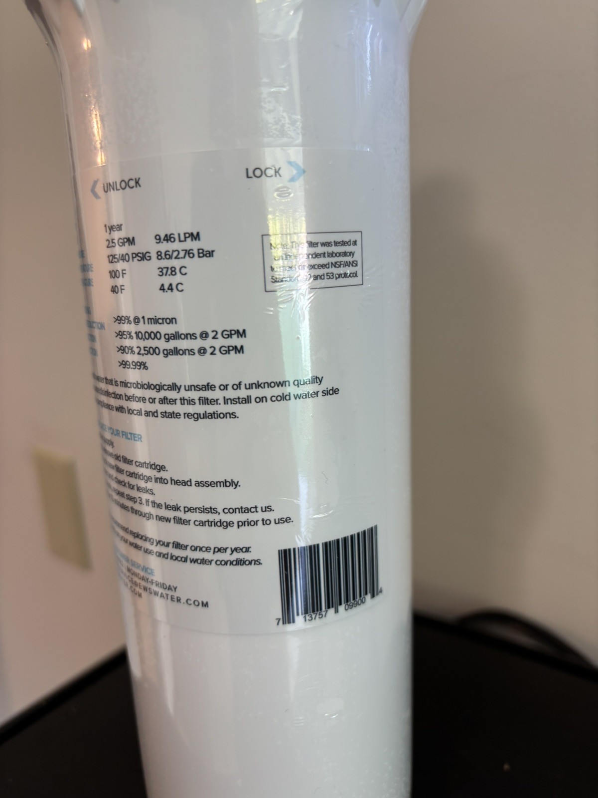 Environmental Water Systems Max Flow Filter Replacement SS-2.5 F.SET.SS-2.5