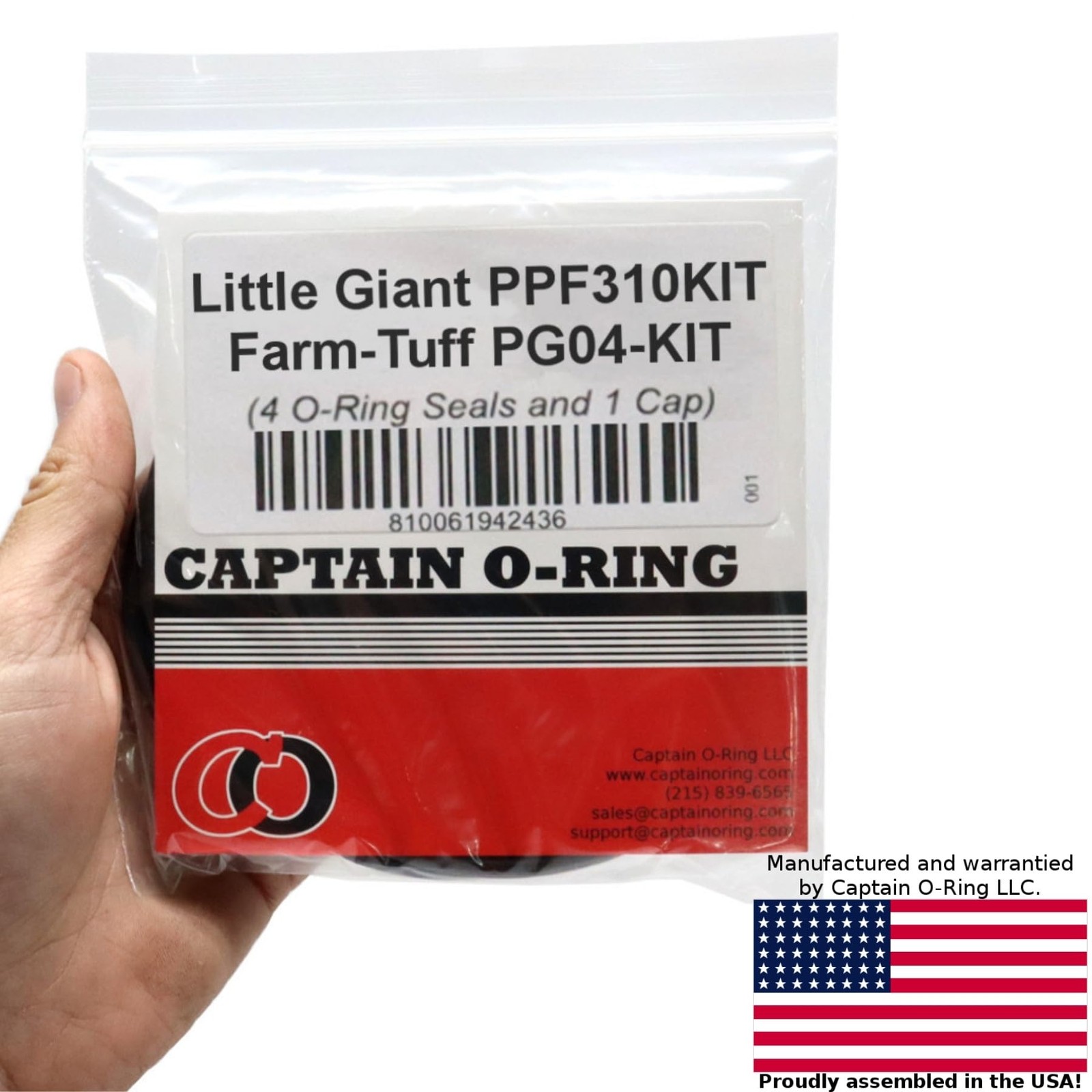 Captain O-Ring – Replacement Kit for Little Giant PPF & Farm-Tuff…