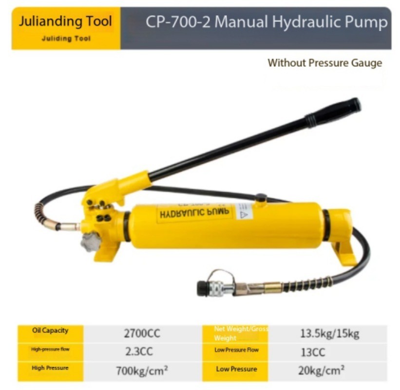 Manual Portable Compact Hydraulic Pump, High-Pressure Hydraulic Pump