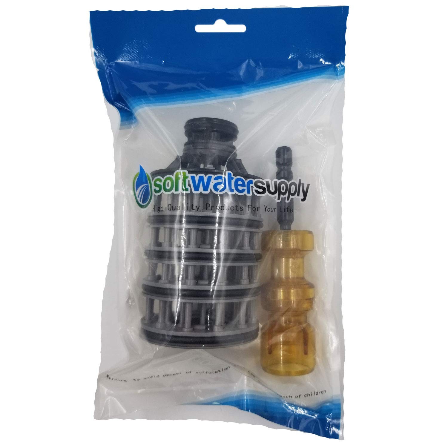 Water Softener Parts Kit – Seal Pack, Brine Piston, Filter Wrench, Lubricant