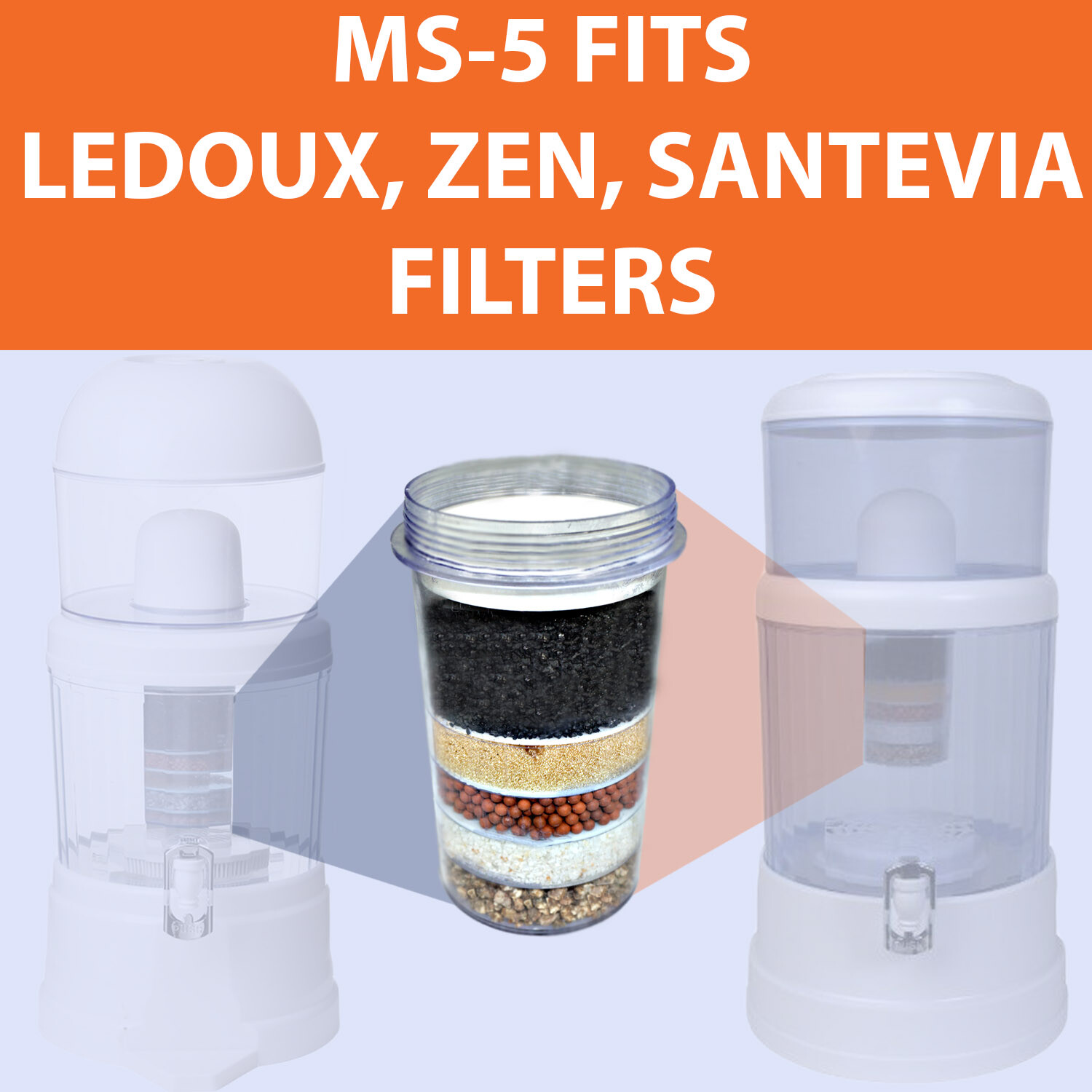 5-Stage Replacement Mineral Filter Cartridge for Zen Water Filtration Systems