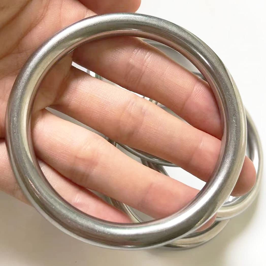 AIVOOF 3″ Metal O-Ring, 2 Pack 304 Seamless Welding Stainless Steel 2 PACK